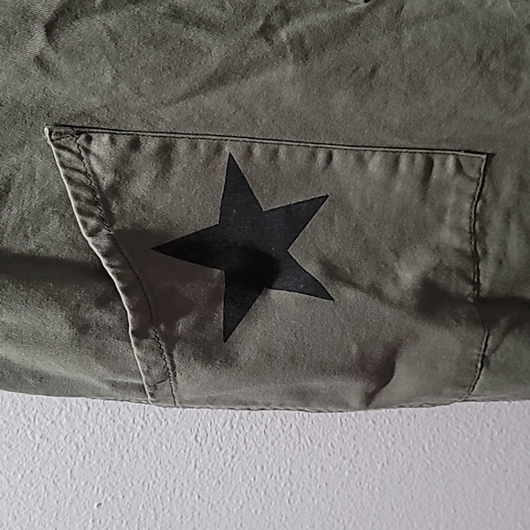 PISTOLA Olive Straight Leg Coveralls Jumpsuit Transitional Star Print Pant Suit - Picture 8 of 16